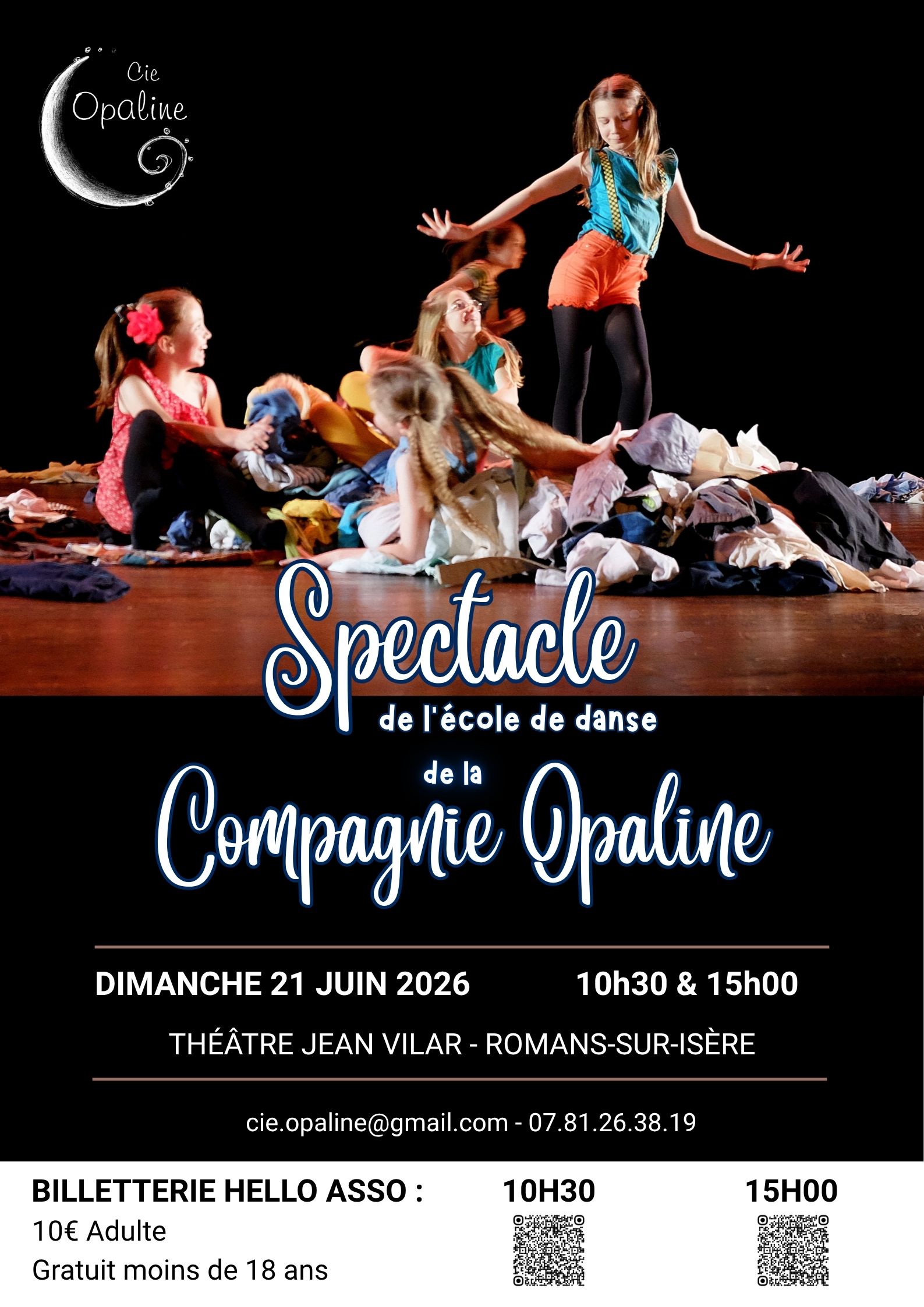 Affiche spectacle Opaline 2026